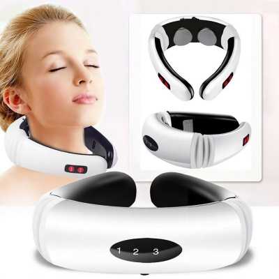Neck Massager Electric Neck Massage Pain Relief Tool Health Care Relaxation Cervical Vertebra Physiotherapy Machine Relaxation