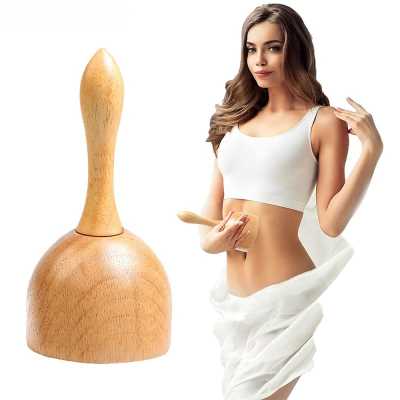 Wooden Handheld Massage Cup Wood Therapy Anti Cellulite Suction Cup for Waist Abdomen Shoulder Back Arm Leg Muscle Relaxation