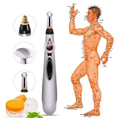 Electronic Acupuncture Massage Pen Electric Meridians Laser Therapy Heal Relief Pain Massage Relaxation Tools