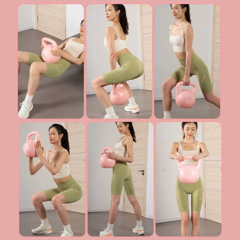 4kg 6kg Water Injection Kettlebell Yoga Fitness Exercise Soft Kettlebell Men Women Hip Deep Squat Muscle Training Kettlebell