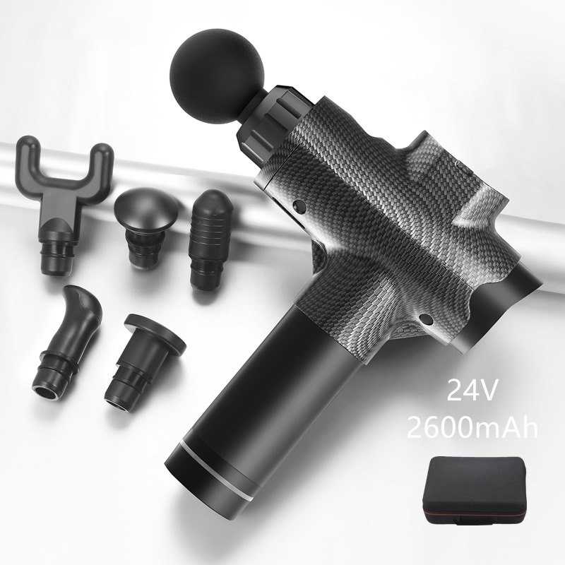 24V Muscle Massage Gun Fascia Gun Deep Tissue Neck Body Back Electric Massager Relaxation Pain Relief Exercise
