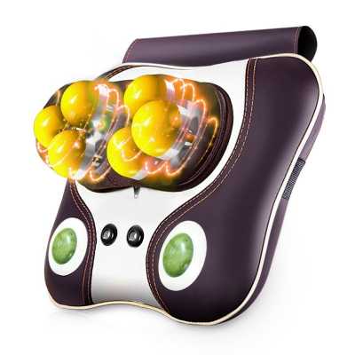 Electric Neck Head Relaxation Massage Pillow Back Heating Kneading Infrared therapy Massager