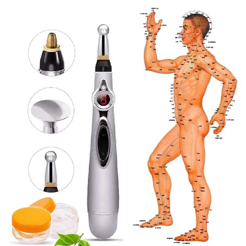 Electronic Acupuncture Massage Pen Electric Meridians Laser Therapy Heal Relief Pain Massage Relaxation Tools