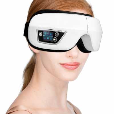 Vibration Eye Massager Hot Compress Massage Machine Eye Care Therapy Fatigue Relieve Bluetooth Beauty Instrument English Voice