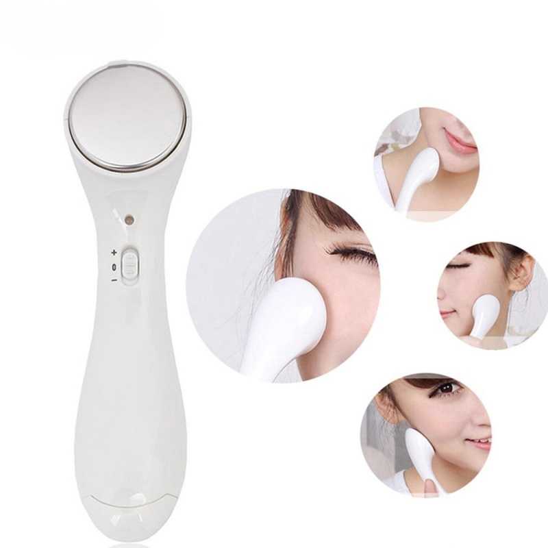 Woman Anti wrinkle Whiten Ionic Face Massager Skin Care Facial Cleaner Beauty Electronic Iontophoresis