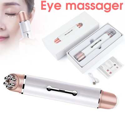 EMS Heating Eye Massager Anti Aging Wrinkle Dark Circle Massager Eye Massage Machine Electric Eyes Beauty Device USB Charging