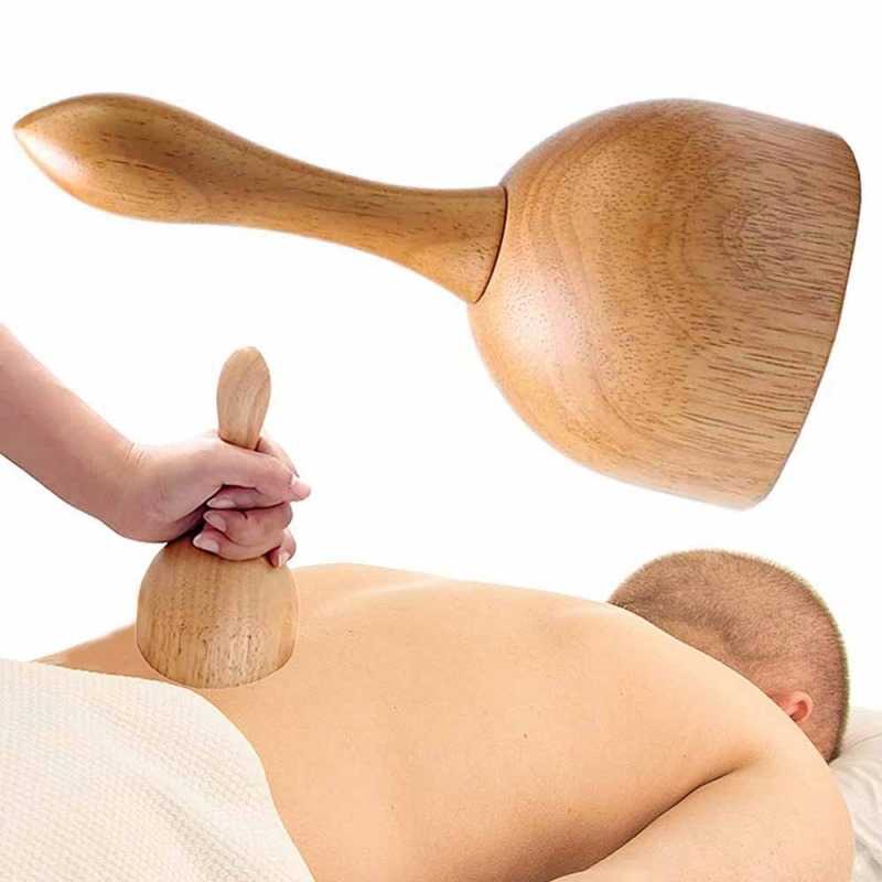 Wooden Massage Cup,Wood Therapy Lymphatic Drainage Tool Body Sculpting Anti Cellulite Gua Sha Massage for Release Muscle Sorenes